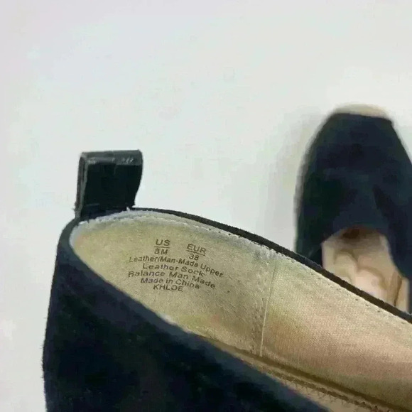 Sam Edelman Womens Carrin Platform Espadrille Slip-On Black Suede 8 Sandal Shoe - Picture 12 of 15